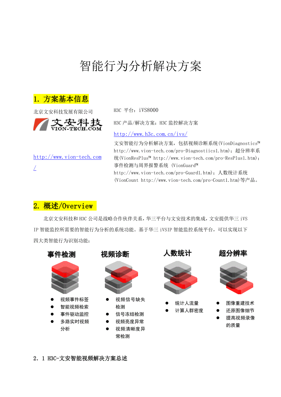 文安智能行为分析解决方案v2.0_第1页