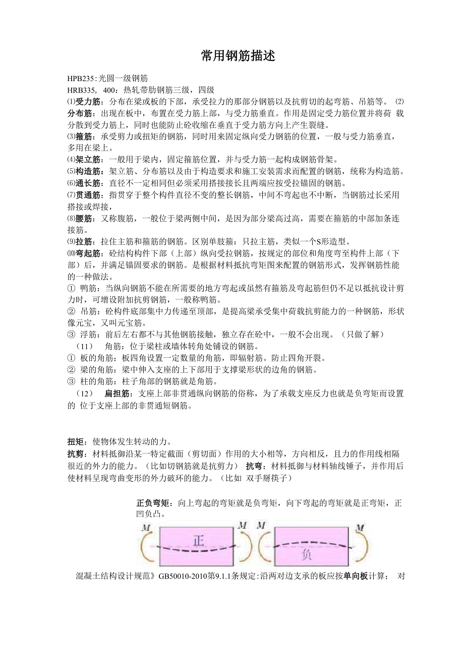 常用各类钢筋描述_第1页