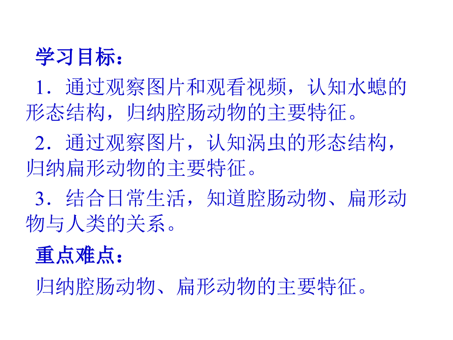 人教版八上第五单元第一章第一节腔肠动物和扁形动物共25张PPT_第4页