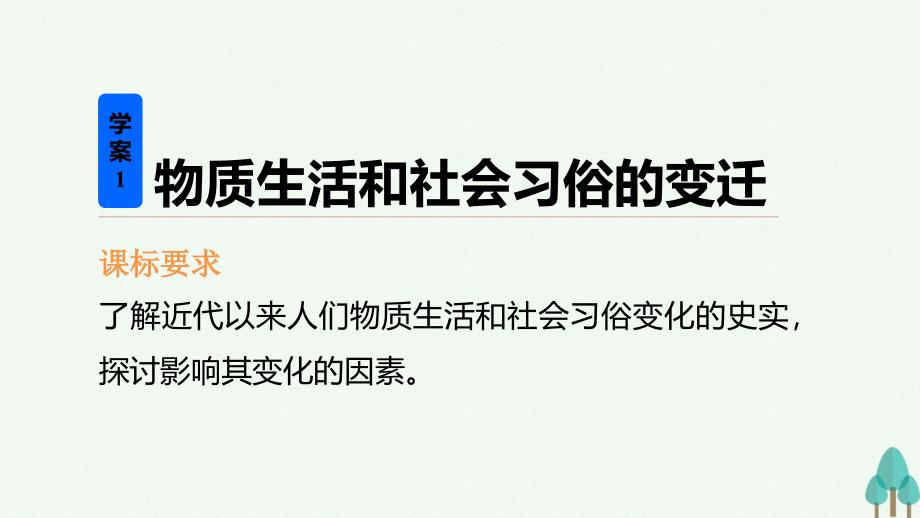 新步步高高中历史专题四中国近现代社会生活的变迁1物质生活和社会习俗的变迁课件人民版必修_第2页