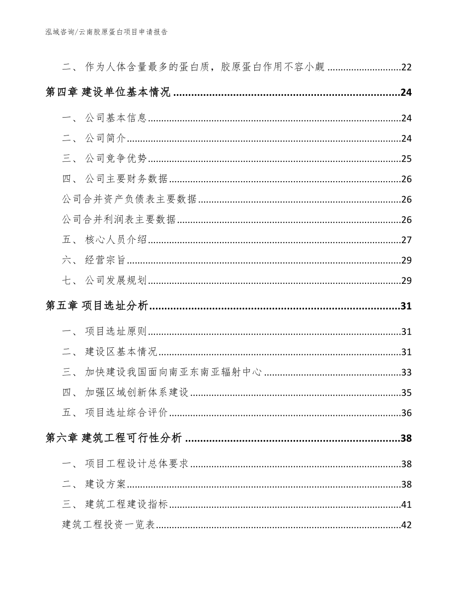 云南胶原蛋白项目申请报告_模板参考_第2页