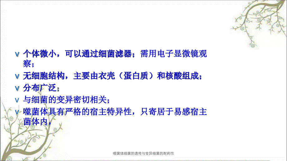 噬菌体细菌的遗传与变异细菌的耐药性_第3页