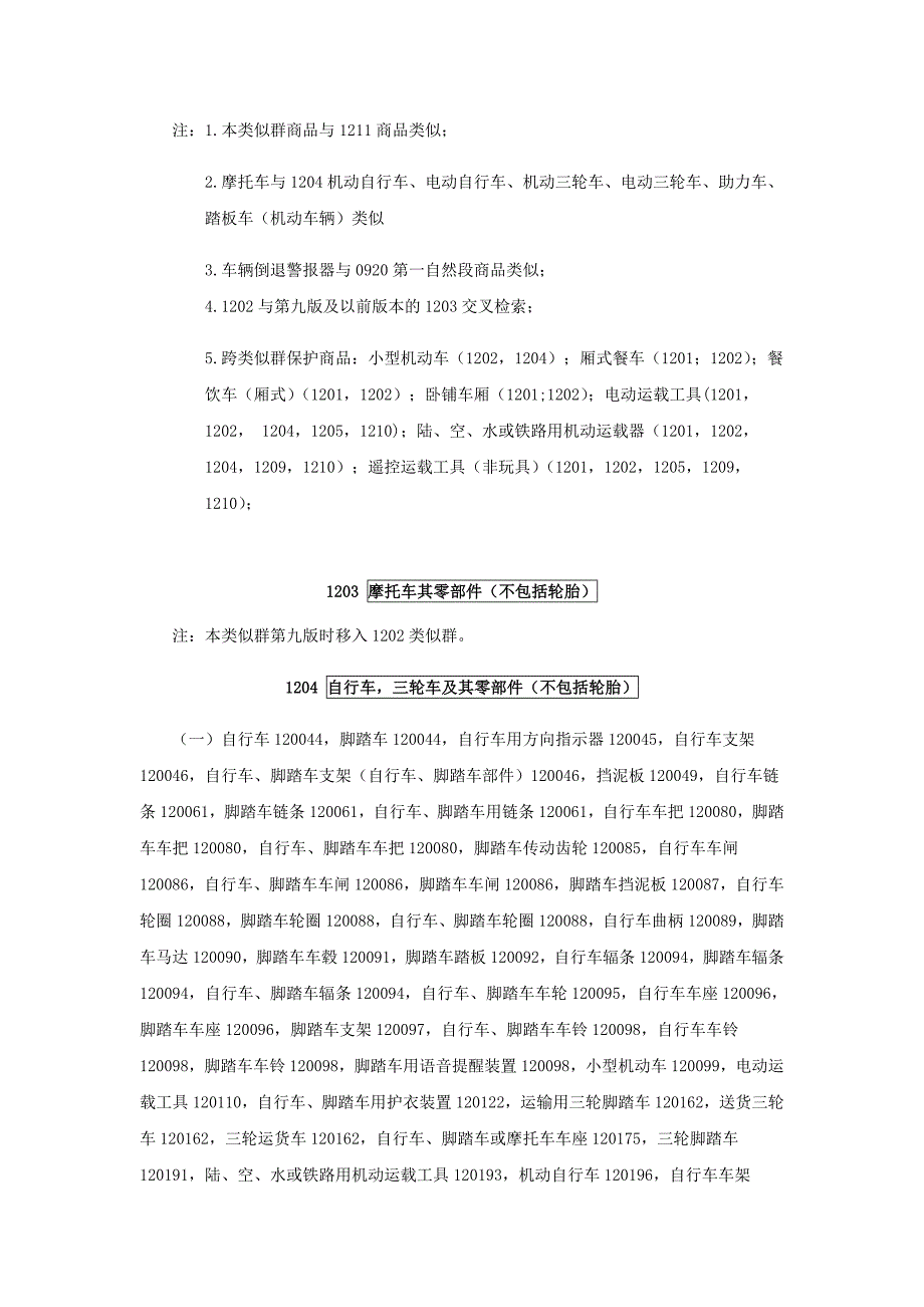 商标注册12类详细列表说明_第3页