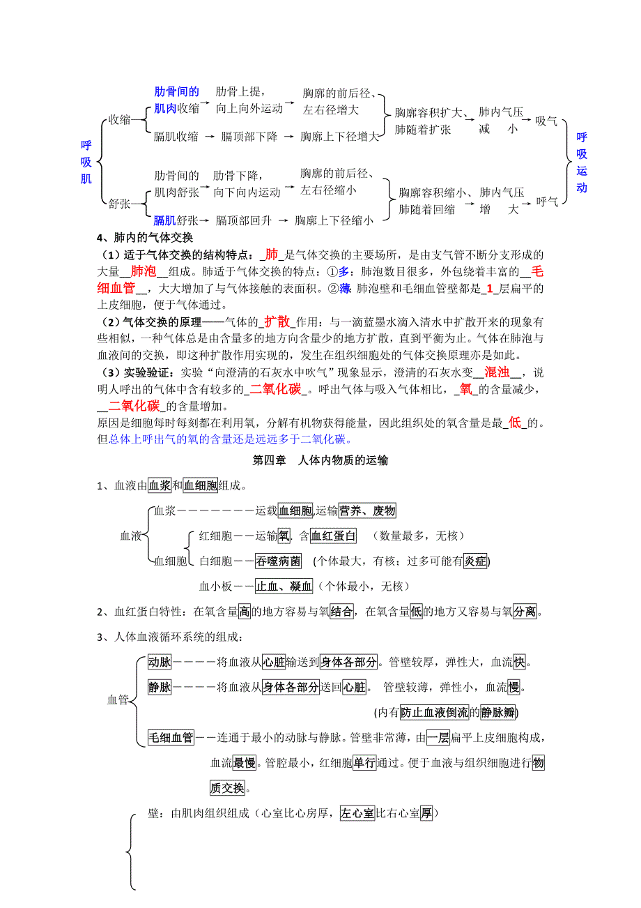 人教版七年级生物下册复习提纲_第3页