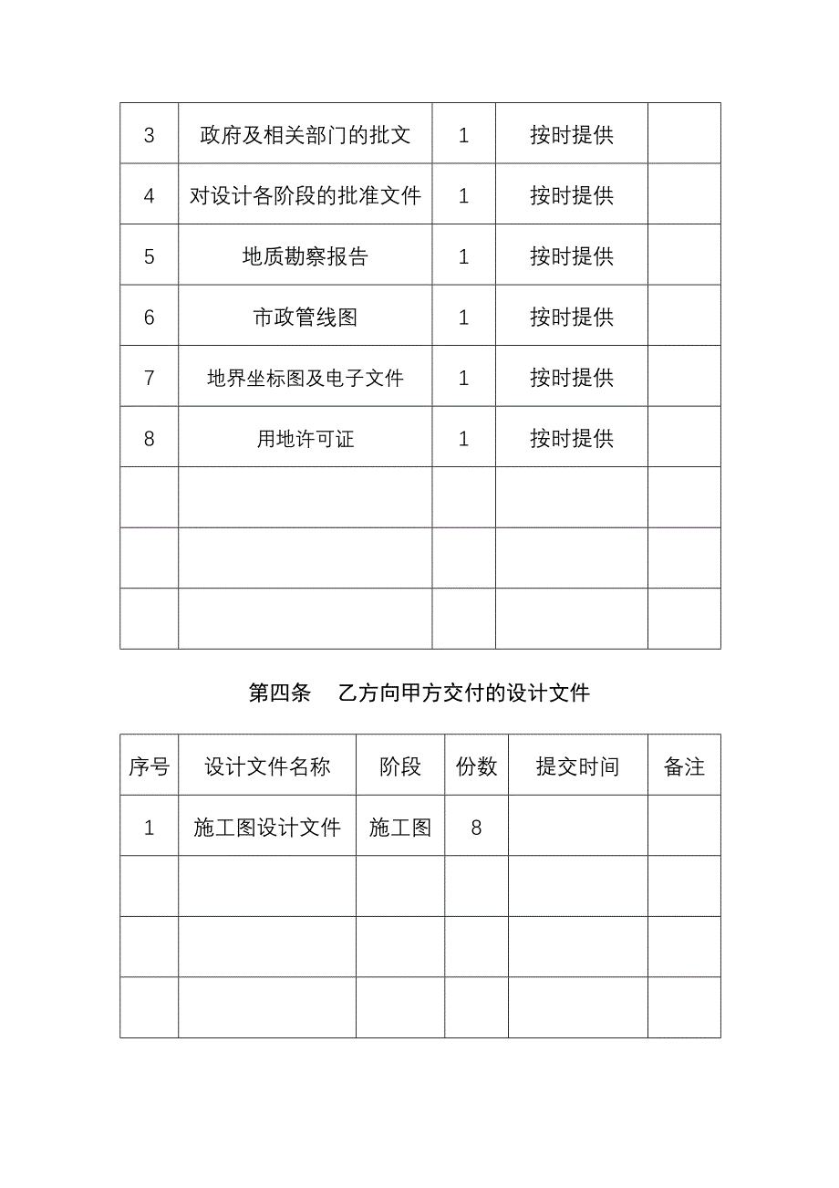 上海建委标准建筑设计合同-空白_第3页