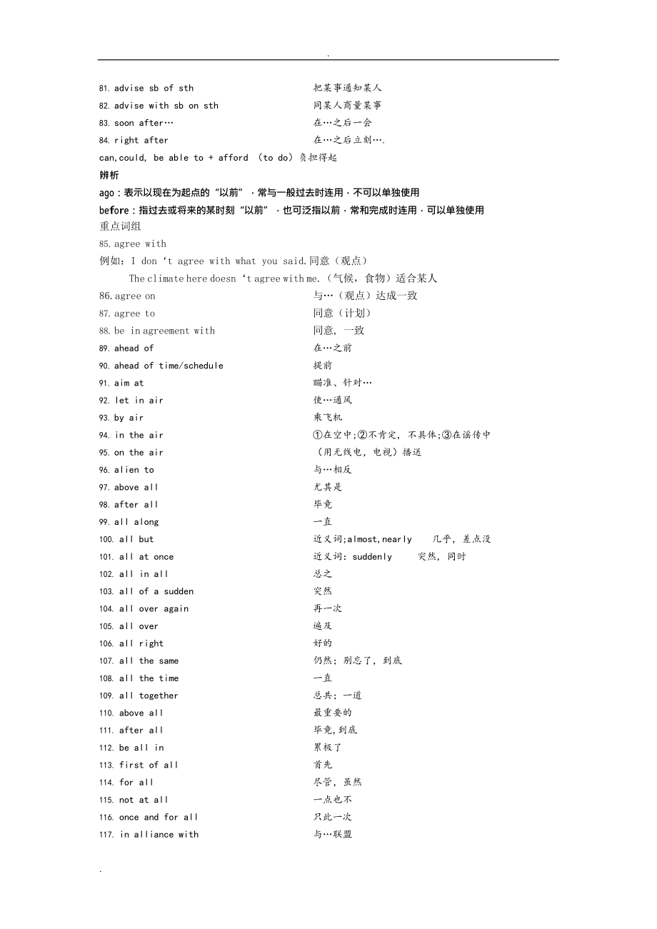 (完整版)英语常用词组大全4249个(详细版)(最新整理)_第4页