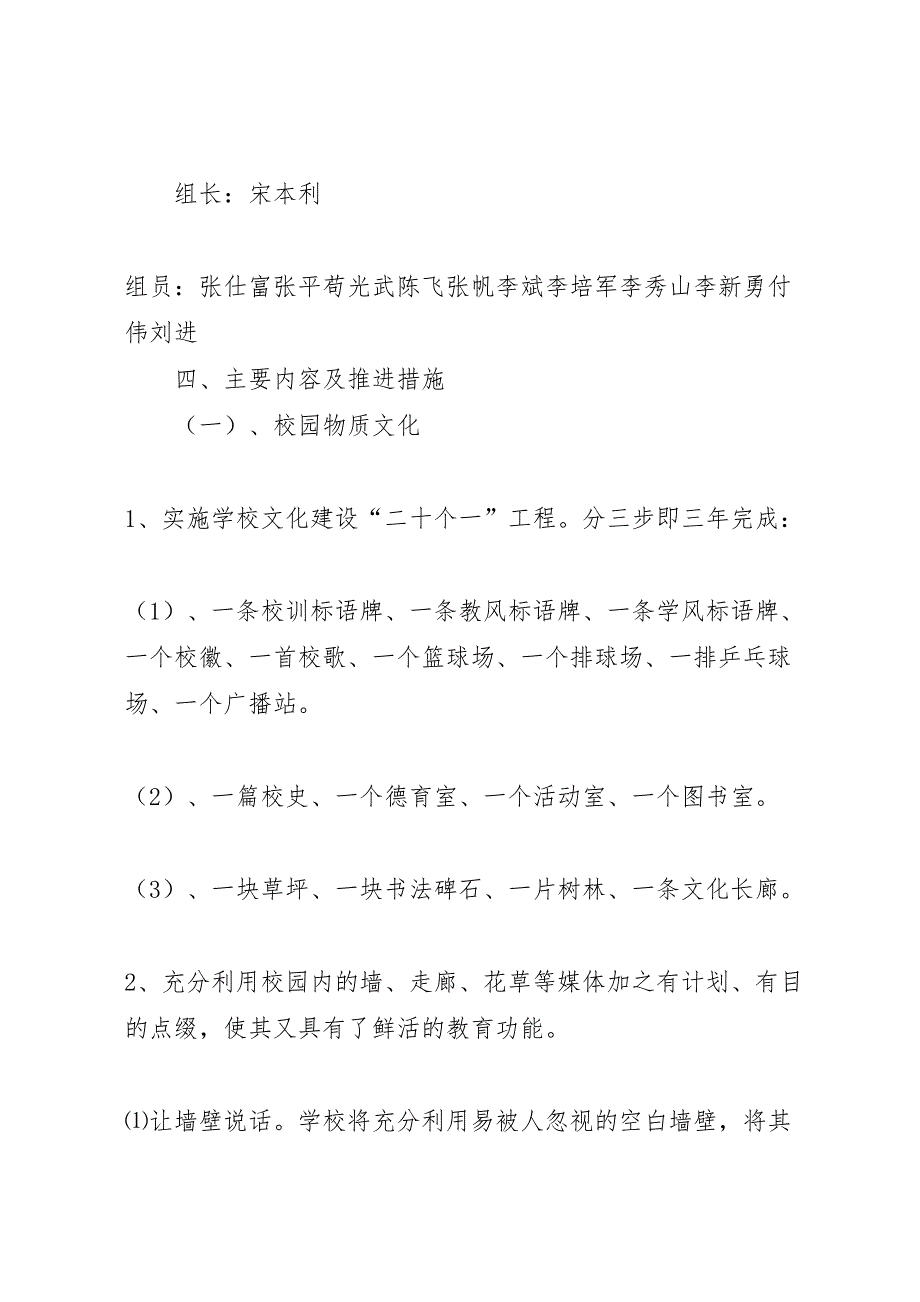 学校园文化建设实施方案范文_第2页