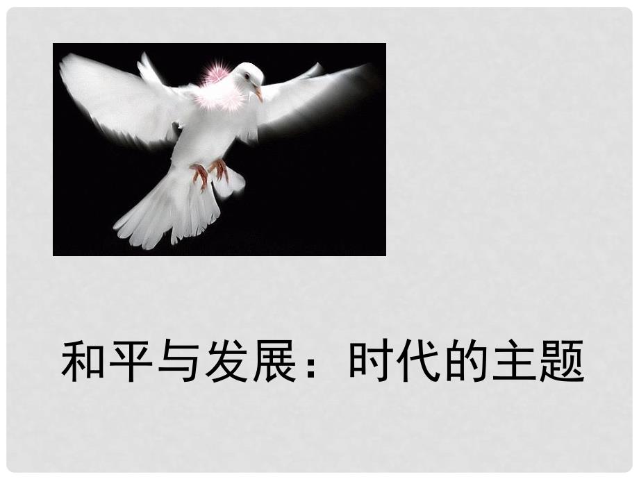 江西省乐安一中高二政治 维护世界和平 促进共同发展课件 新人教版_第1页