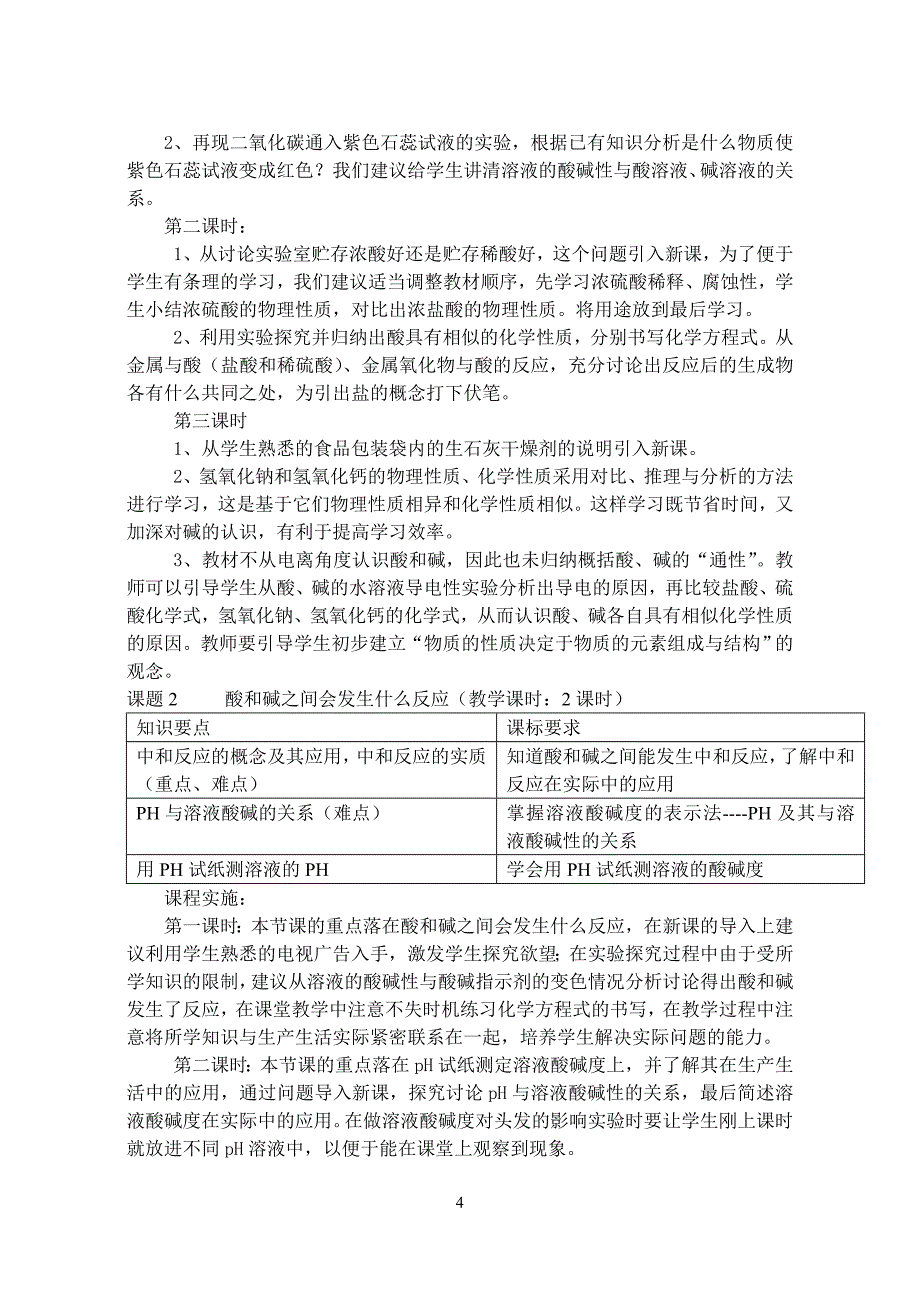 (完整word版)人教版九年级下册化学课程纲要.doc_第4页