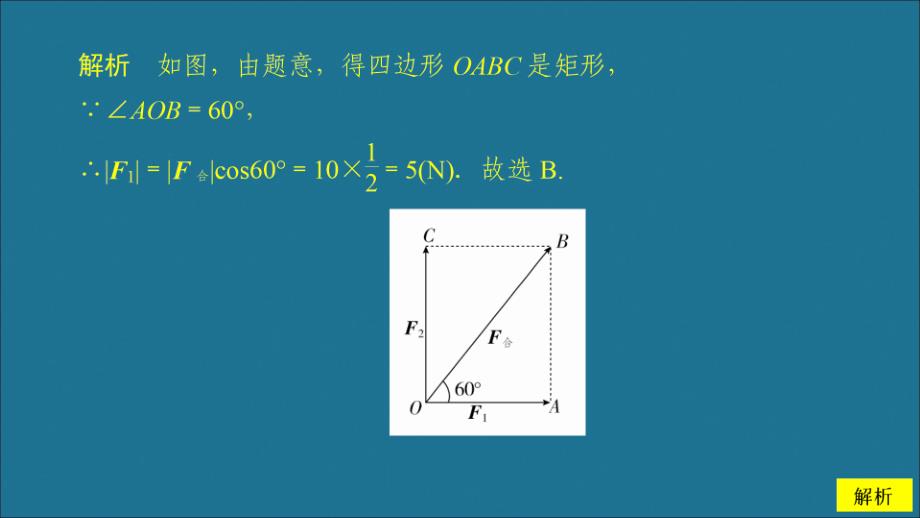 新教材高中数学第6章平面向量及其应用6.4平面向量的应用课时作业12向量在物理中的应用举例课件新人教A版必修第二册_第4页