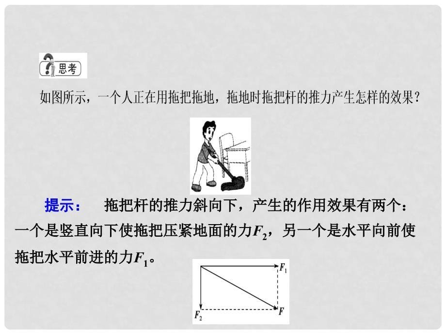 高中物理 3.5 力的分解课件 新人教版必修1_第5页