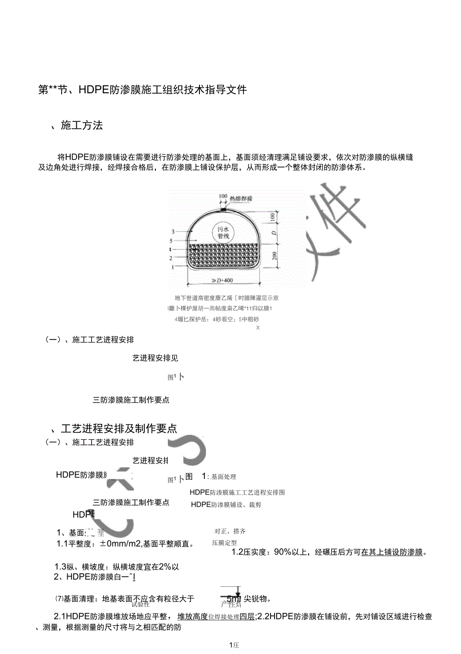 HDPE防渗膜施工方案4857_第1页