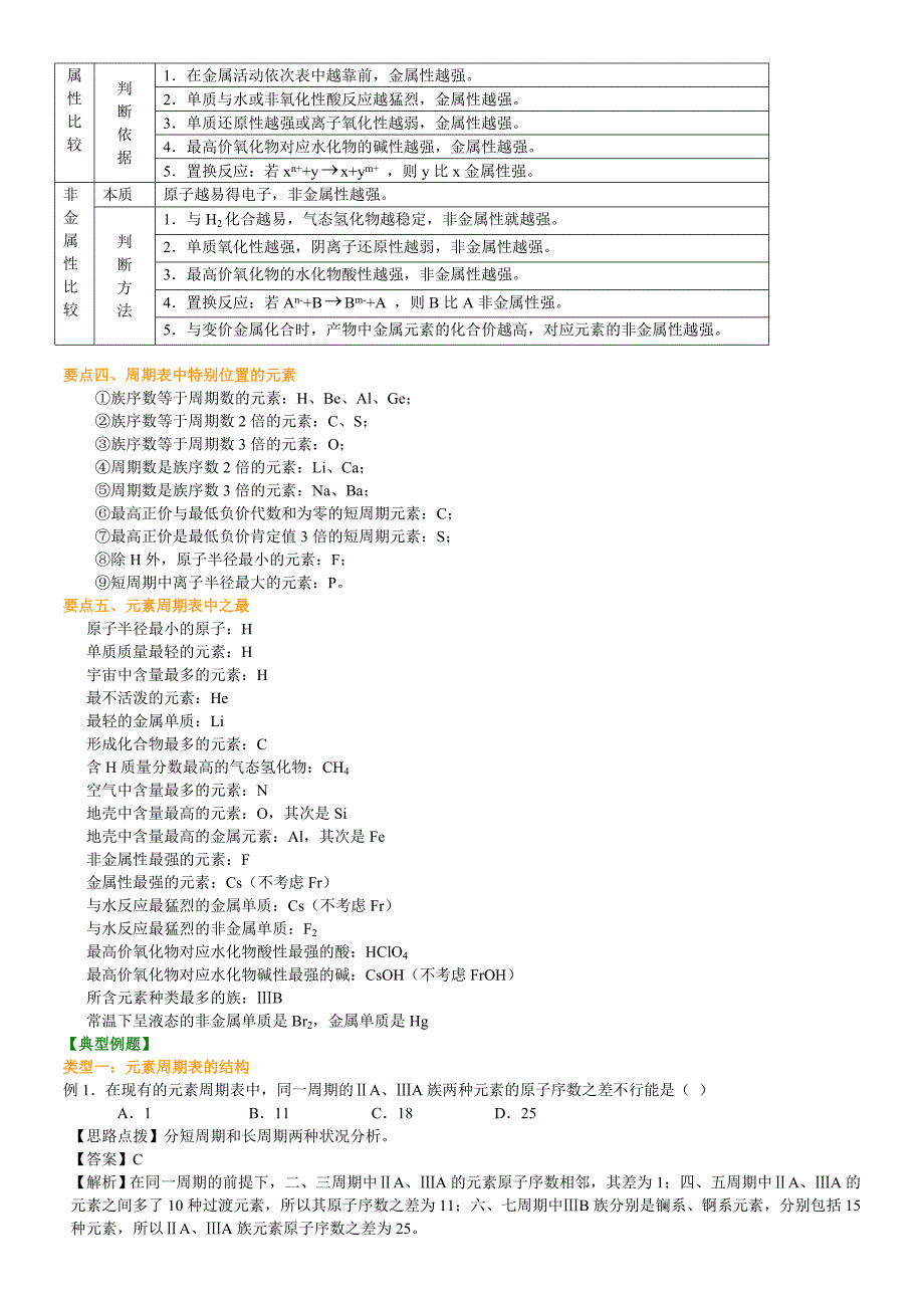高考总复习元素周期表和元素周期律_第3页