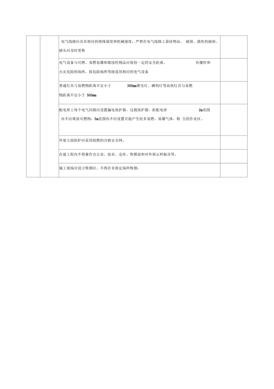 施工现场消防安全检查表_第3页