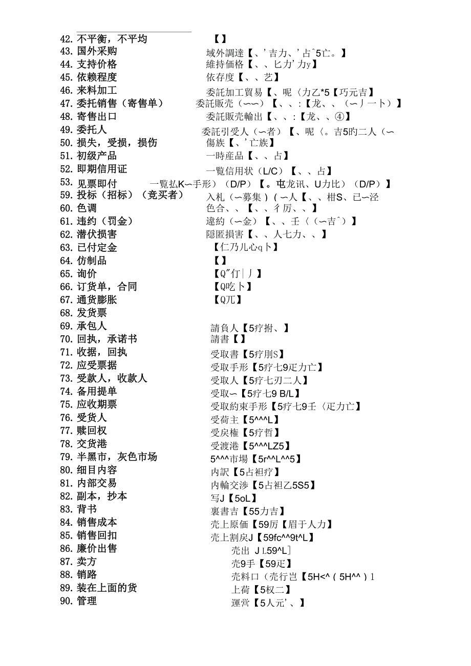 日语外贸商务使用词汇548条(小总结)_第2页