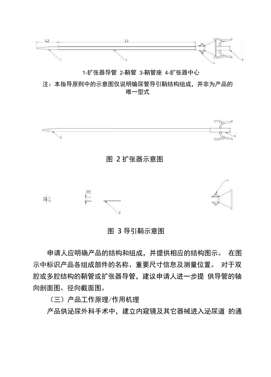 一次性使用输尿管导引鞘注册技术审查指导原则(征求意见稿)_第3页