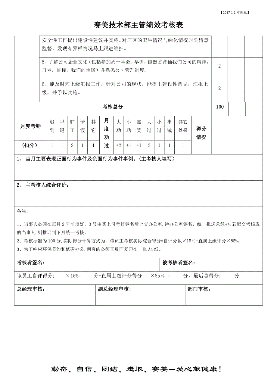 技术主管绩效考核表_第3页