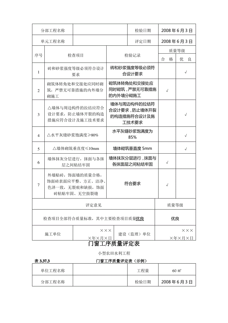 泵房单元工程质量评定表_第3页