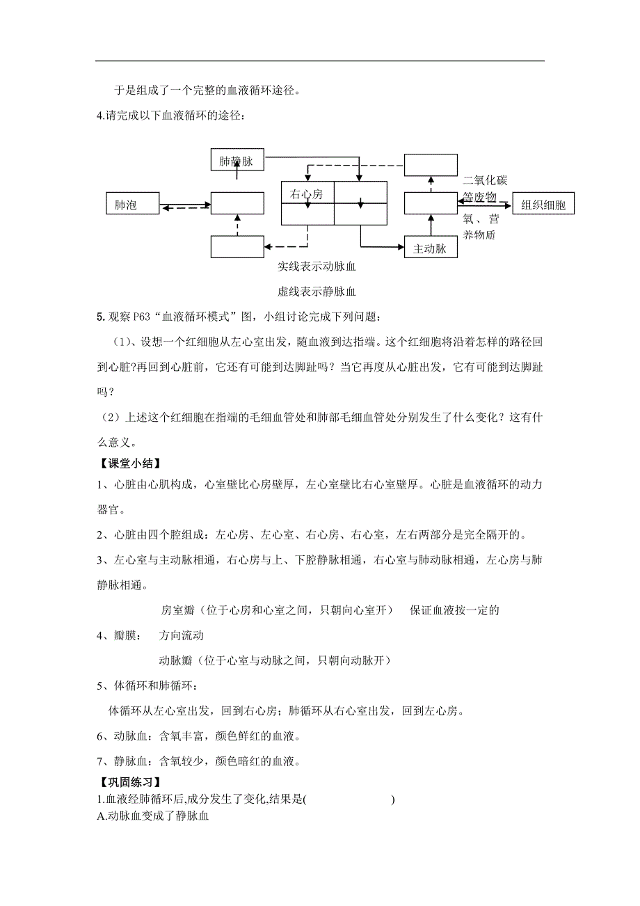 第3节输送血液的泵——心脏_第3页