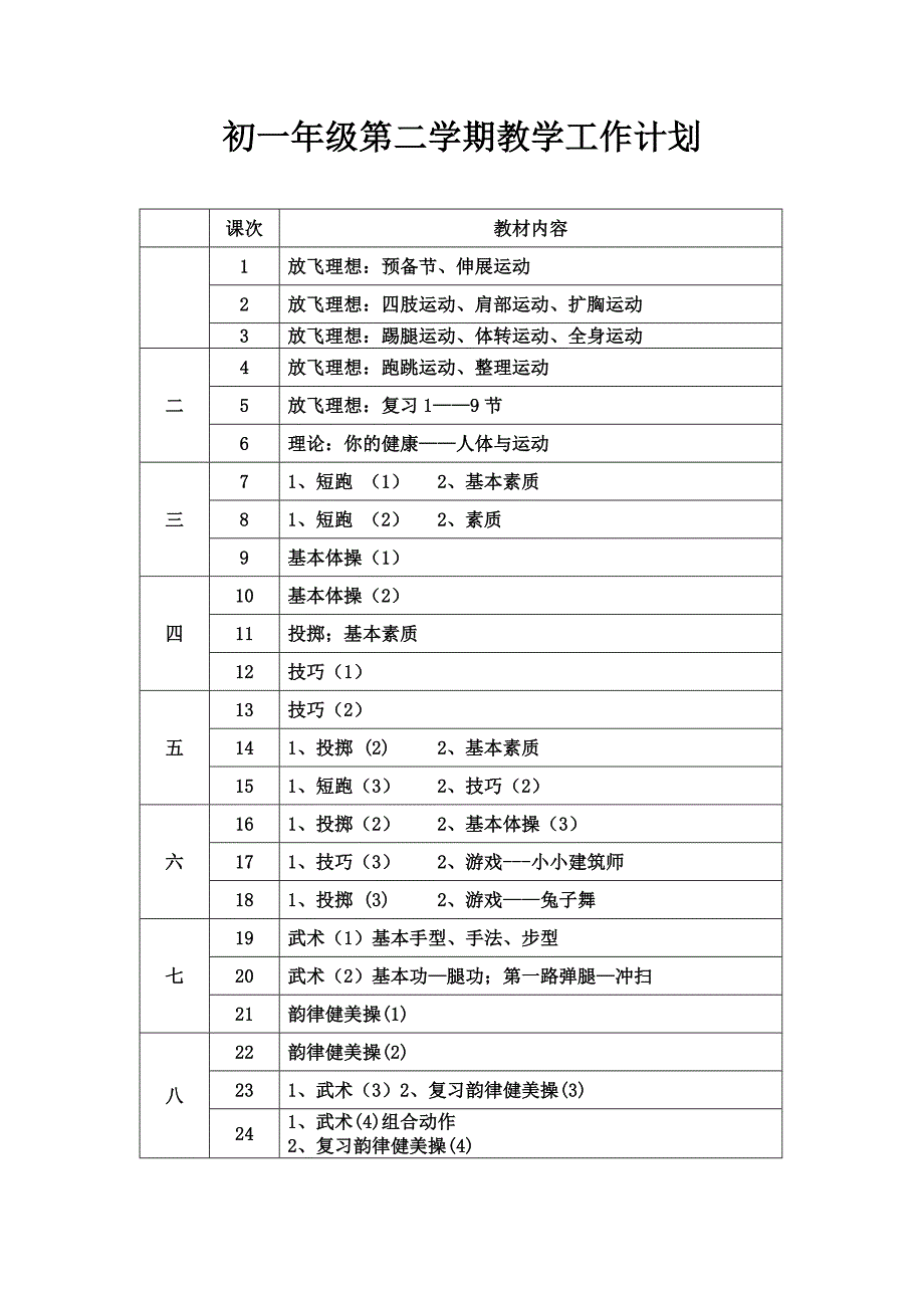 初一第一学期教学工作计划_第1页