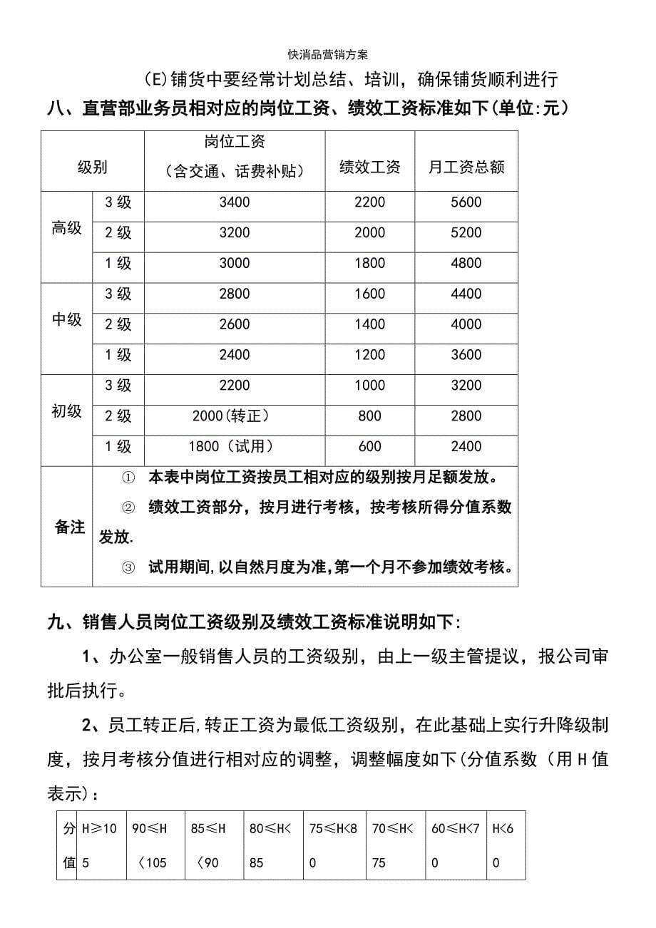 (2021年整理)快消品营销方案_第5页