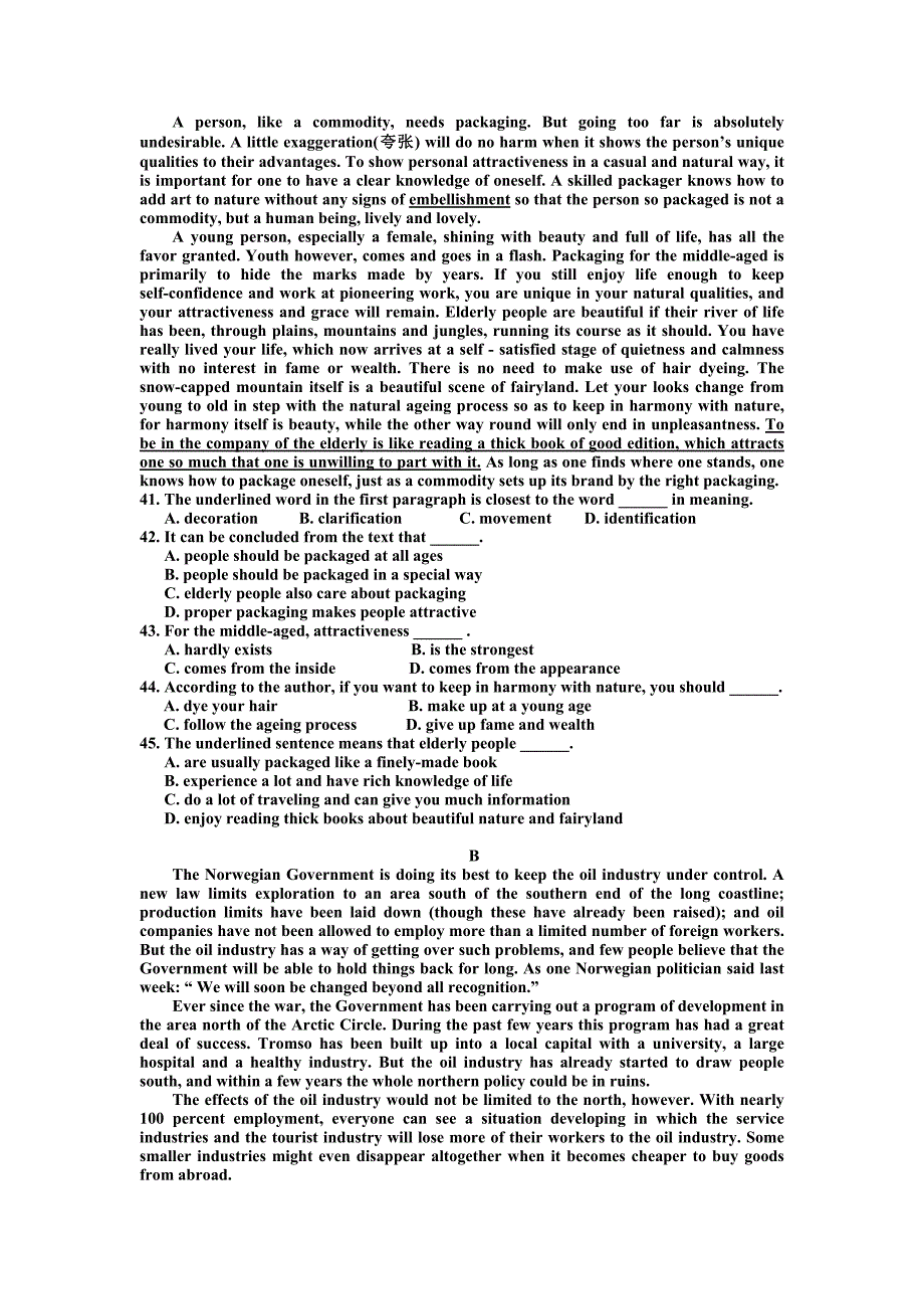 浙江省六校(省一级重点校)2014届高三3月联考英语试题.doc_第3页