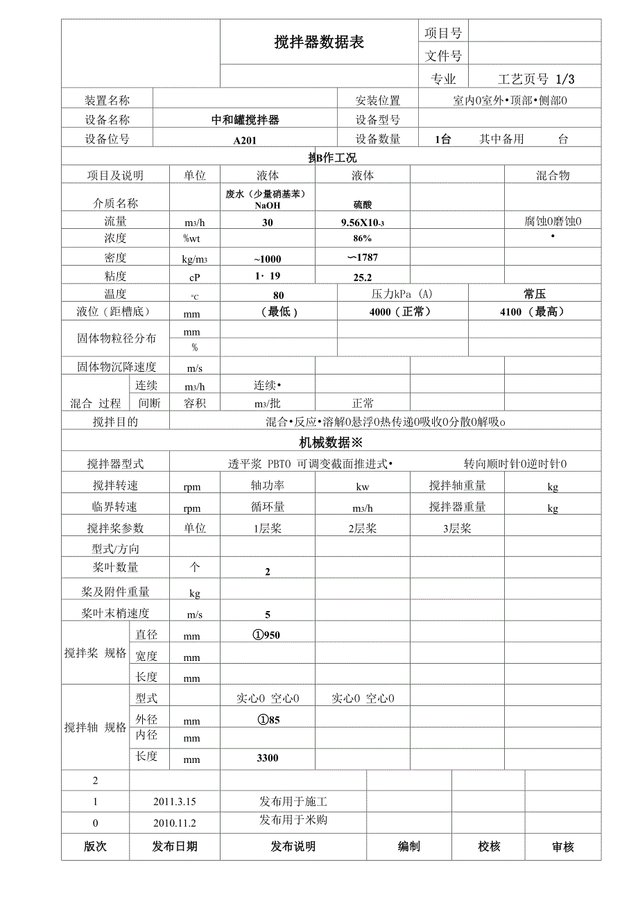 搅拌器数据表_第1页