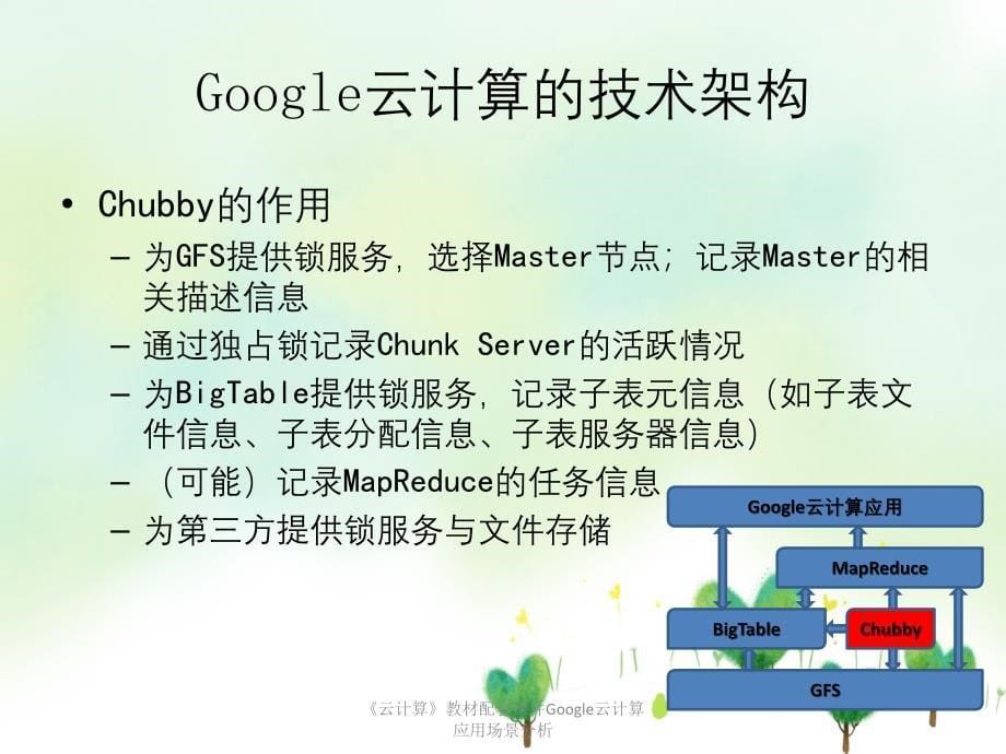 云计算教材配套课件Google云计算应用场景分析_第5页