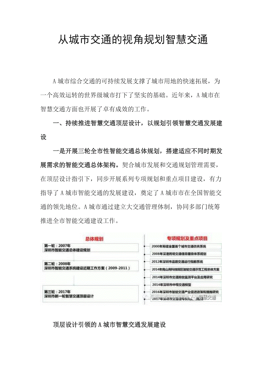 引领的智慧交通顶层设计创新实践_第1页