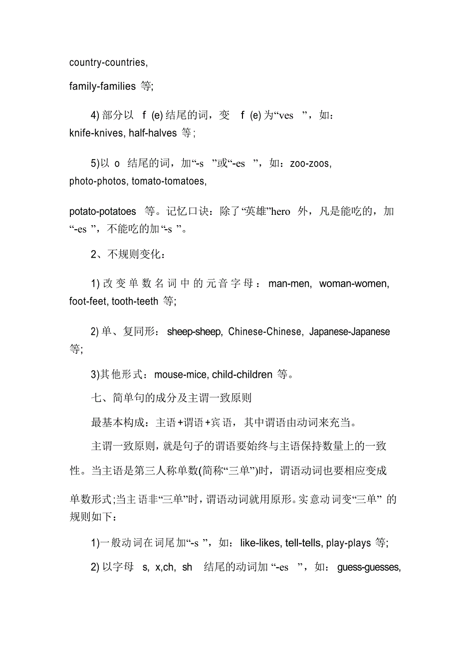 2021七年级上册英语知识点总结归纳初中_第3页