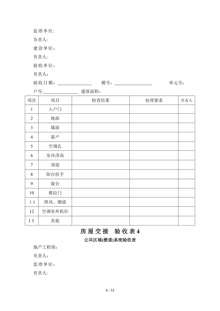 新单位验收接管保证项目检验记录表_第4页