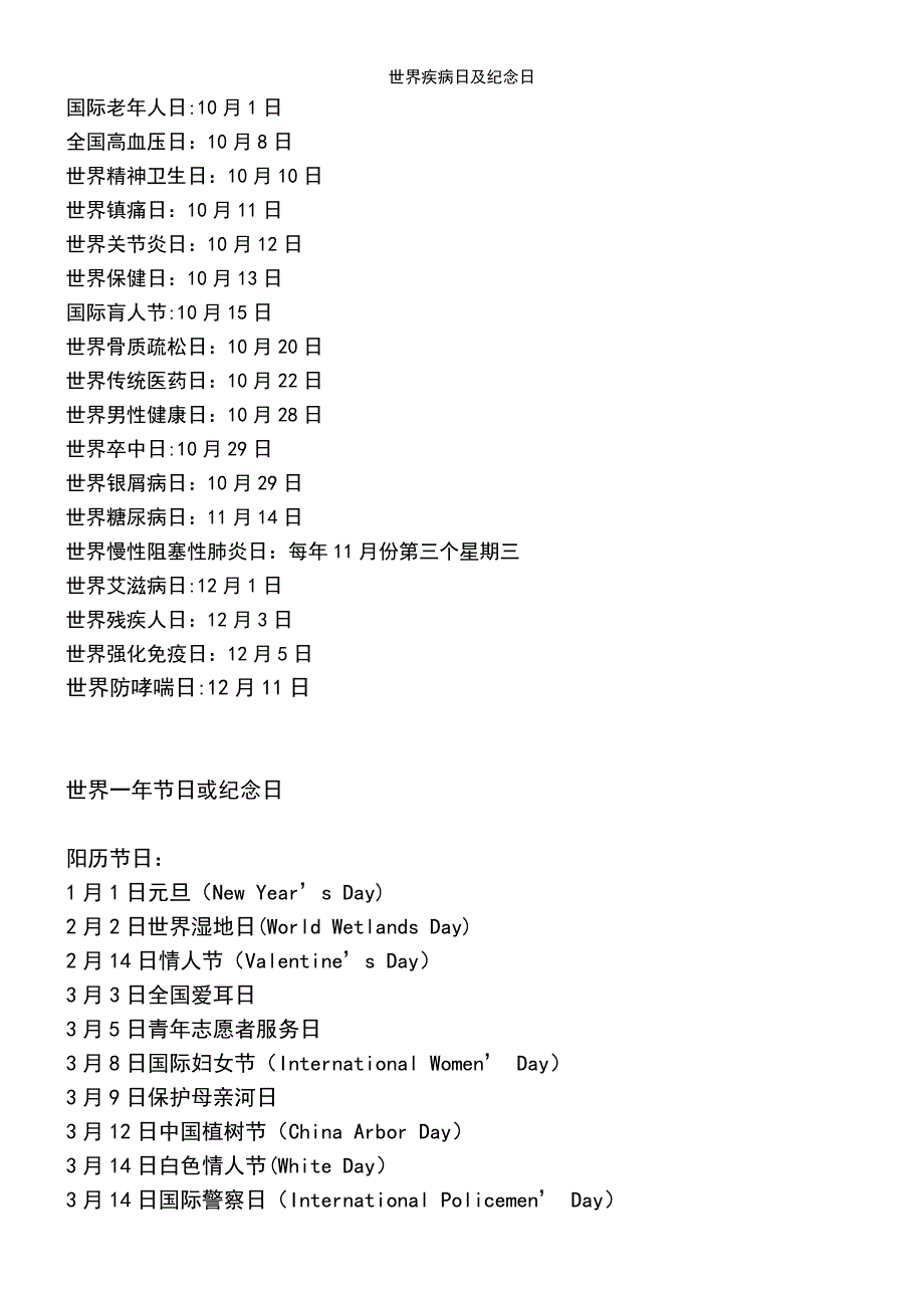 (2021年整理)世界疾病日及纪念日_第3页