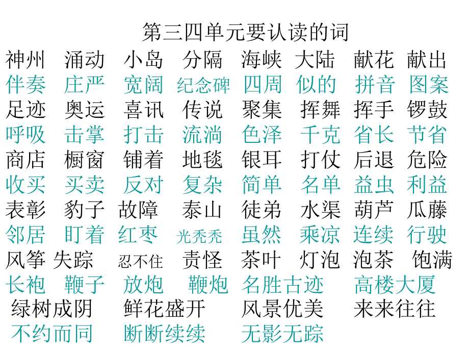 人教版语文第3册生字表组词.ppt_第3页