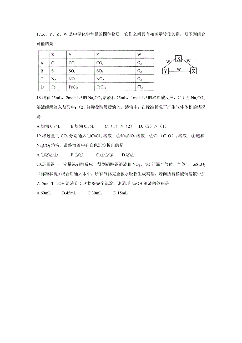 2015年全国各地高考模拟试题高三第二次诊断性测试化学卷_第4页