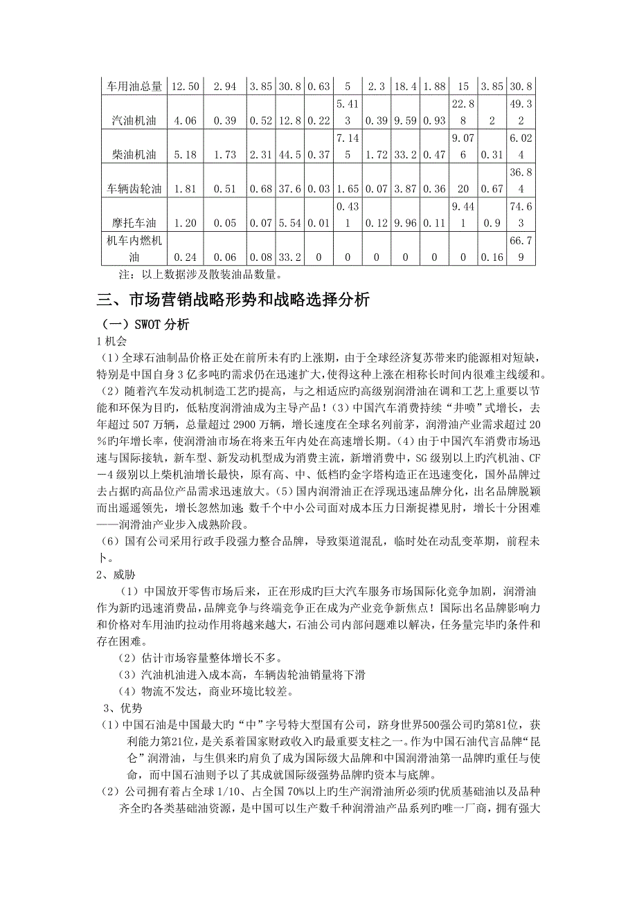 昆仑润滑油市场营销计划.doc_第4页