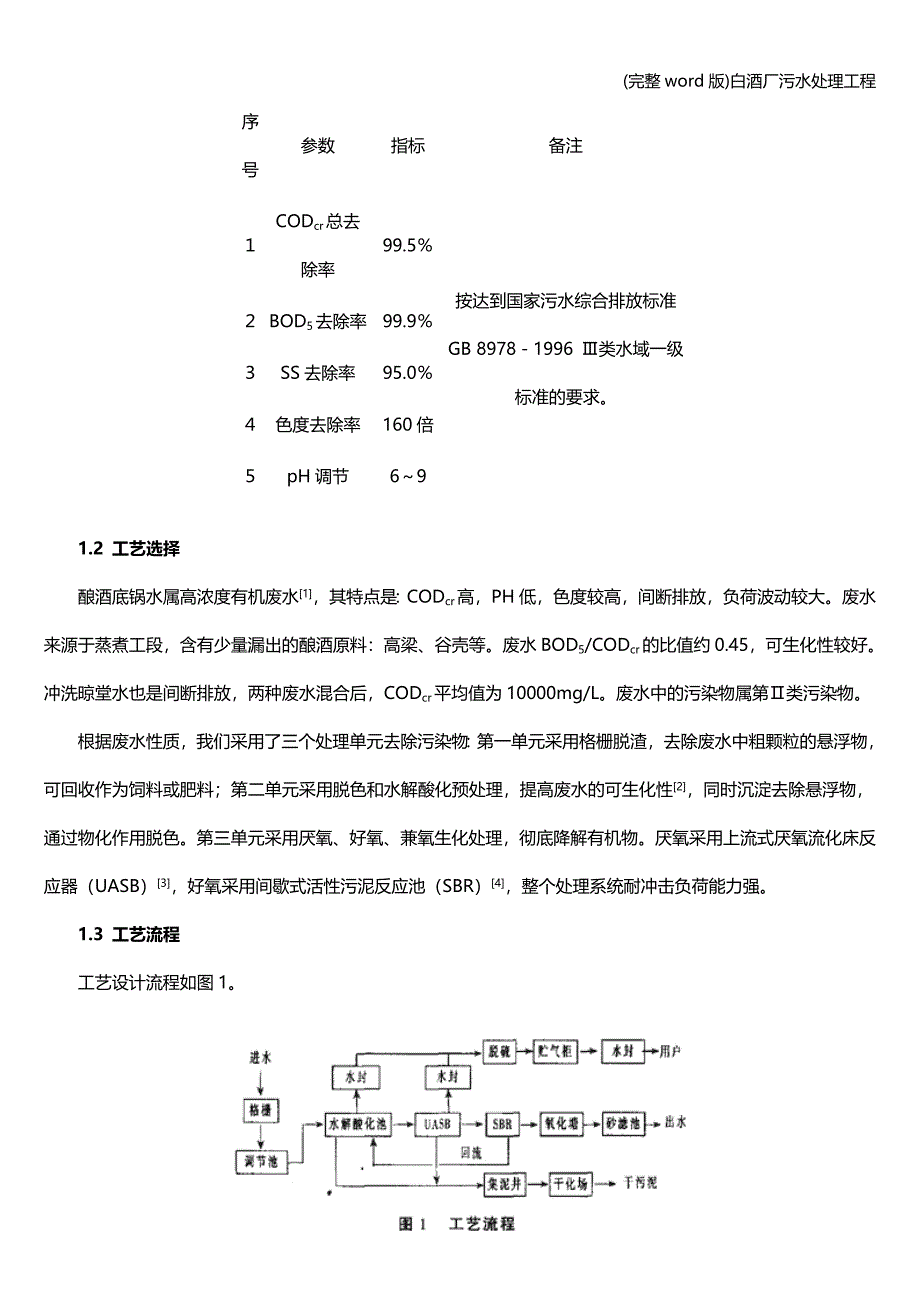 (完整word版)白酒厂污水处理工程.doc_第2页