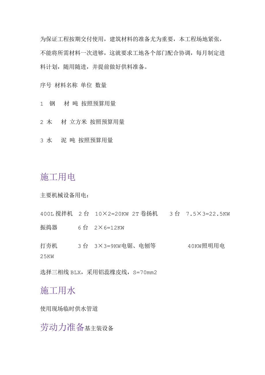 中小建筑项目施工组织设计_第3页