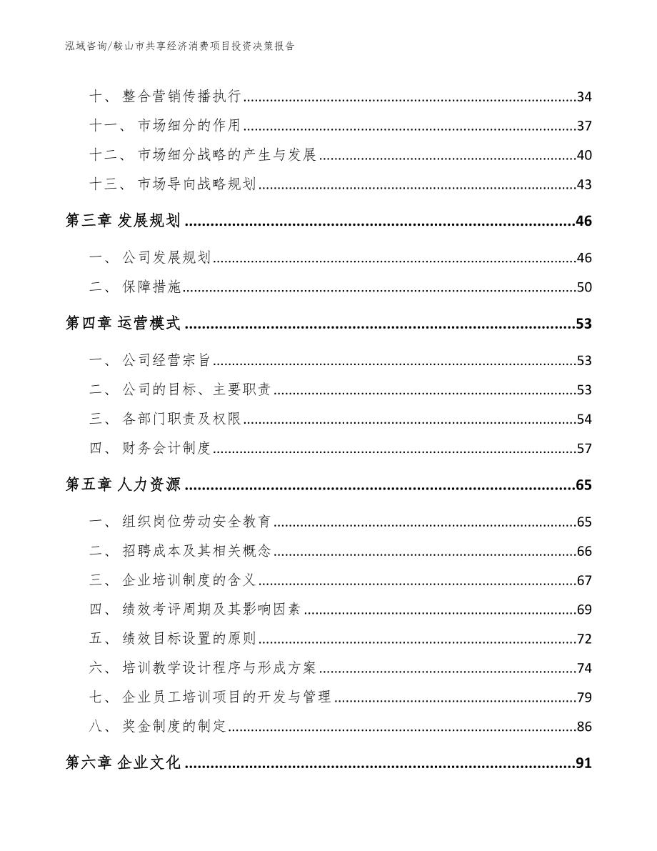 鞍山市共享经济消费项目投资决策报告_第3页