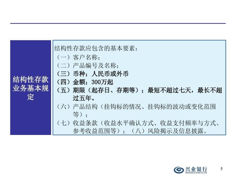 兴业银行结构性存款讲解课件_第5页