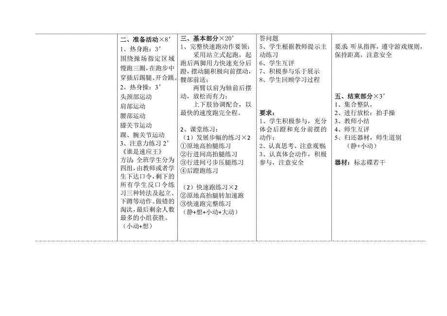 《发展快速跑的能力》教学设计.doc_第4页