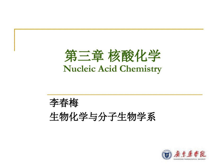 第04章核酸的结构与功能_第1页