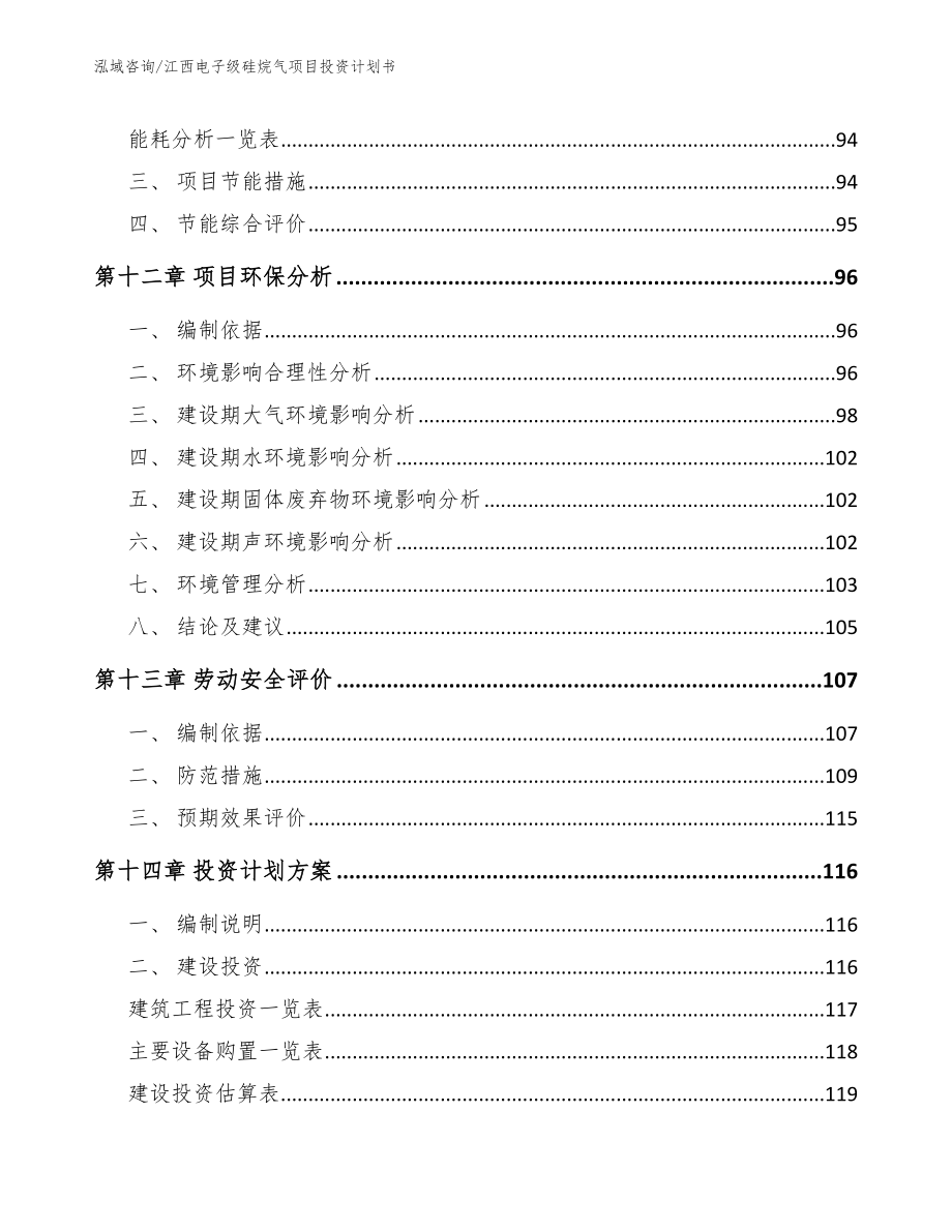 江西电子级硅烷气项目投资计划书【模板参考】_第4页