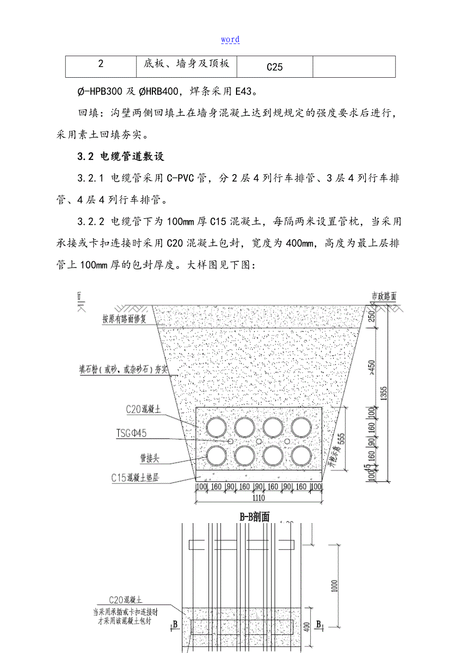 电缆沟电缆管电缆井专项施工方案设计_第3页