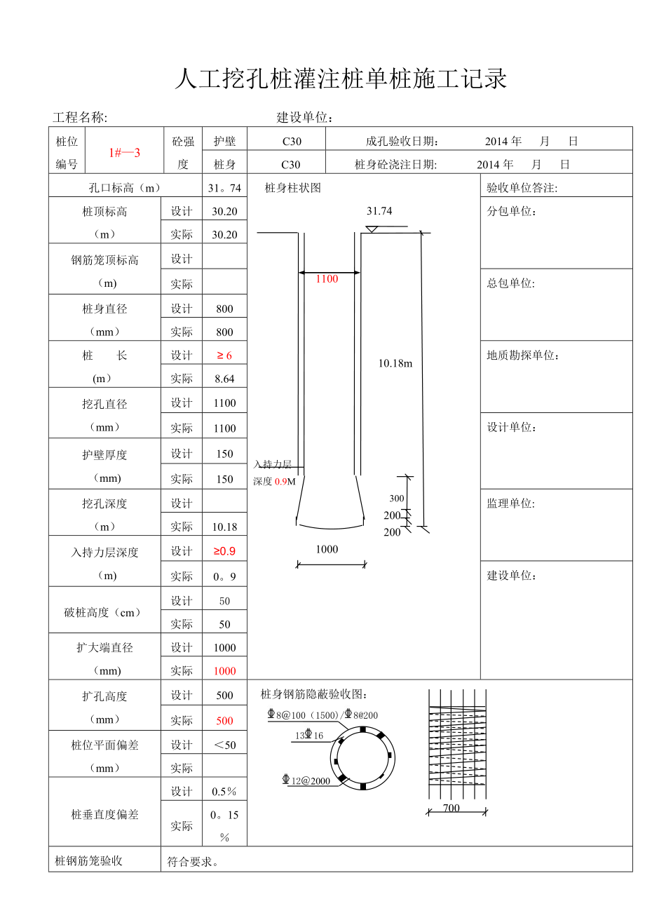 人工挖孔灌注桩一桩一表_第3页