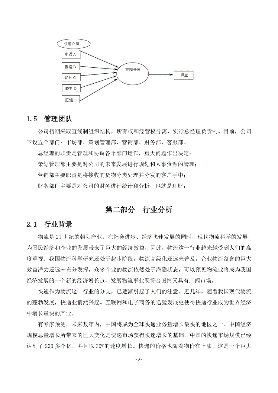 校园快递创业计划书_第4页