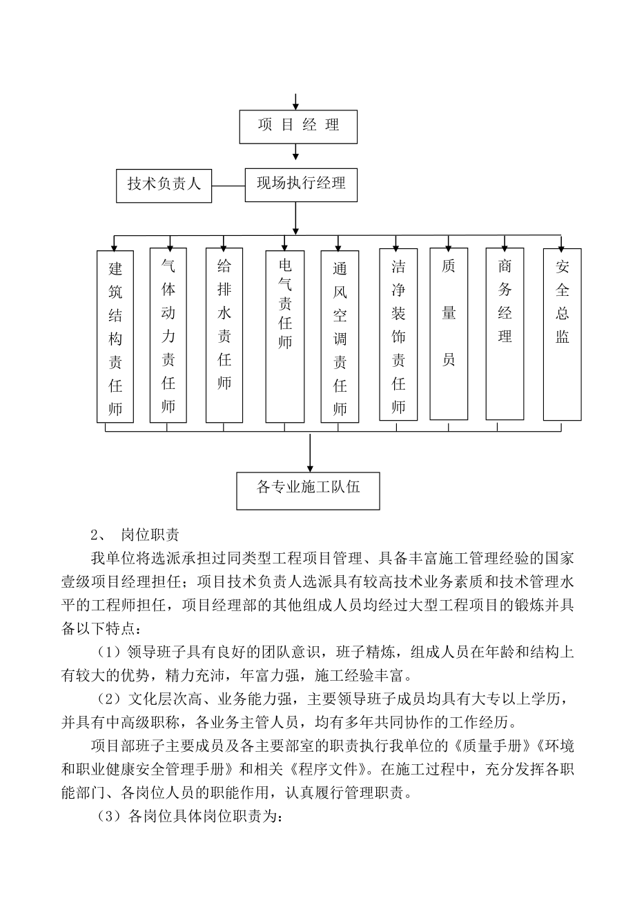 莱钢医院病房楼手术室层流净化改造工程施工组织_第2页