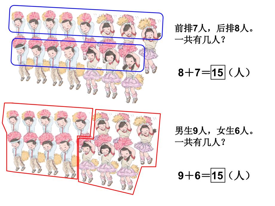 一年级上册20以内的进位加法《解决问题》课件_第3页