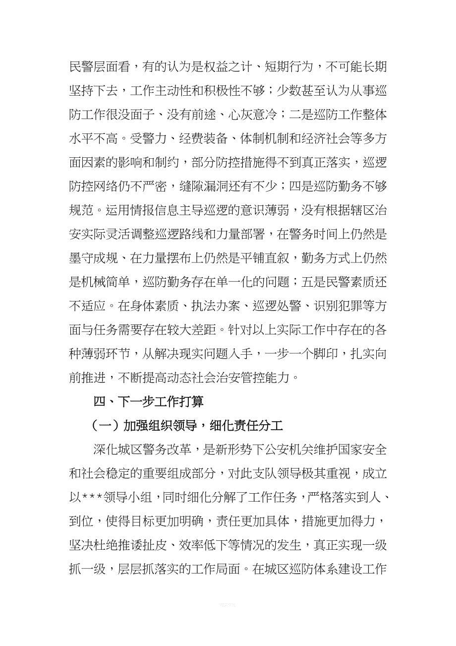 巡特警支队警务改革工作意见.doc_第5页