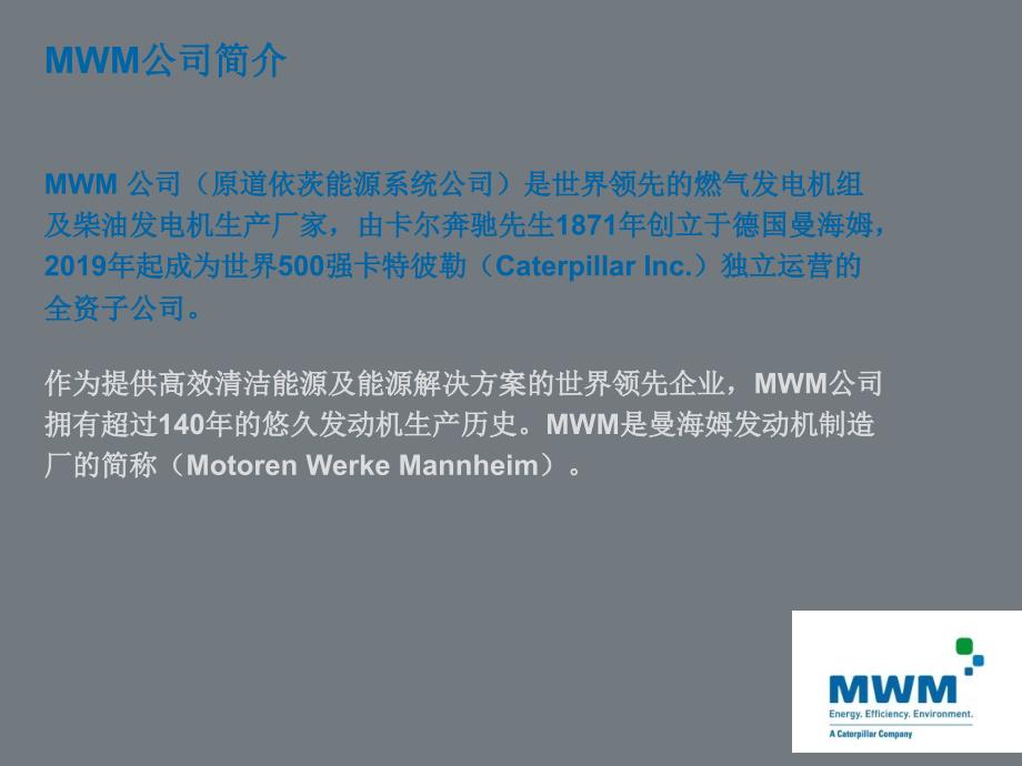 VictorMWM曼海姆燃气内燃机在分布式能源领域的技术与应用33页PPT文档课件_第2页