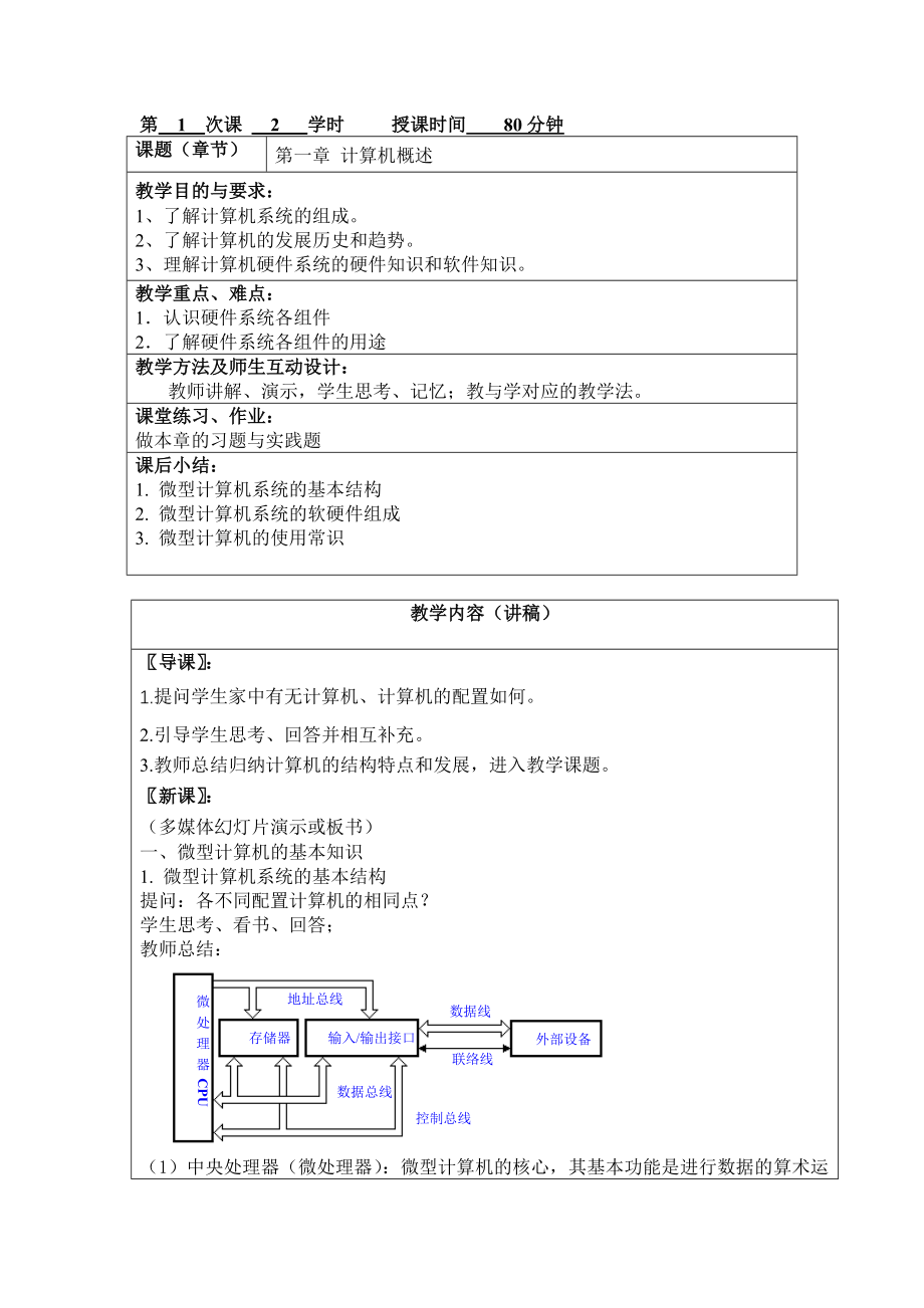 计算机组装与维修教案_第2页